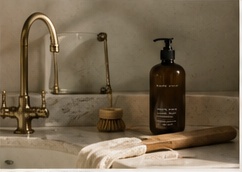 Castile soap in a quiet kitchen