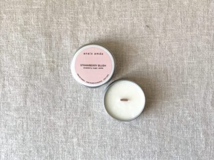 Strawberry Blush Travel Candle